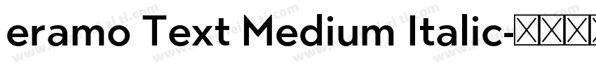 eramo Text Medium Italic字体转换